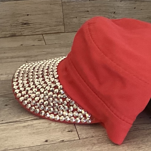 Something Special Coral Cadet Hat with rhinestones on the front - Picture 4 of 6